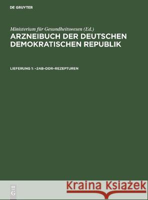 -2AB-DDR-Rezepturen No Contributor   9783112622018 de Gruyter - książka