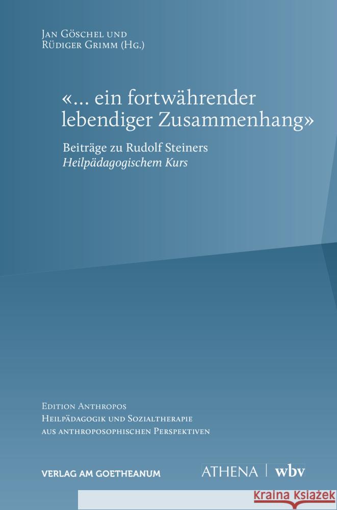 «... ein fortwährender, lebendiger Zusammenhang»  9783723517024 Athena-Verlag - książka