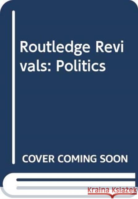 : Politics Various 9780415691840 Routledge - książka