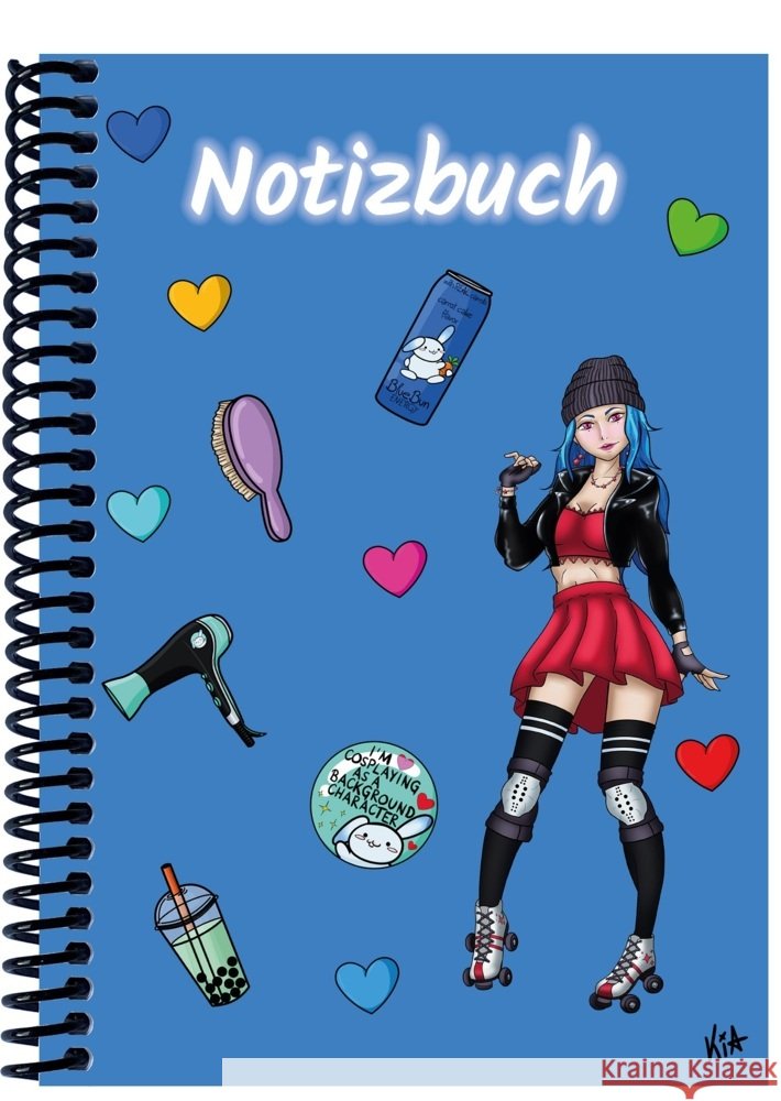 A 4 Notizbuch Manga Enora, blau, blanko  4262385942092 E & Z-Verlag - książka