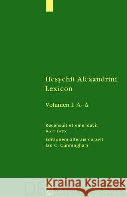 [A - Delta] Ian C Cunningham 9783110542813 De Gruyter - książka