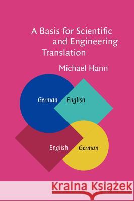 A Basis for Scientific and Engineering Translation: English-German-English  9789027226099 John Benjamins Publishing Co - książka