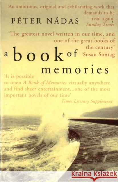 A Book Of Memories Peter Nadas 9780099766315 Vintage Publishing - książka