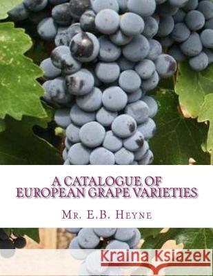A Catalogue of European Grape Varieties: European Vines With Their Synonyms and Brief Descriptions Chambers, Roger 9781987606034 Createspace Independent Publishing Platform - książka