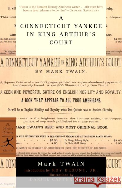 A Connecticut Yankee in King Arthur's Court Mark Twain Daniel Carter Beard Roy, Jr. Blount 9780375757808 Modern Library - książka