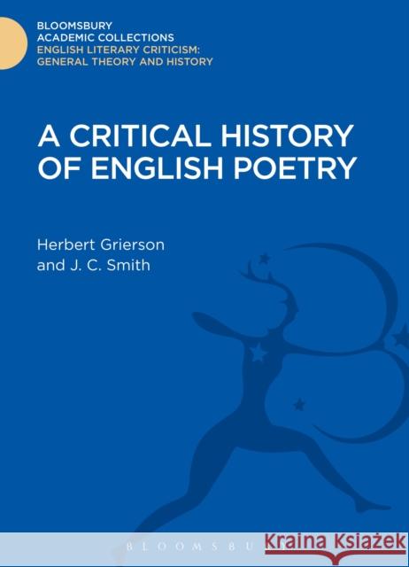 A Critical History of English Poetry Herbert Grierson 9781472508256  - książka
