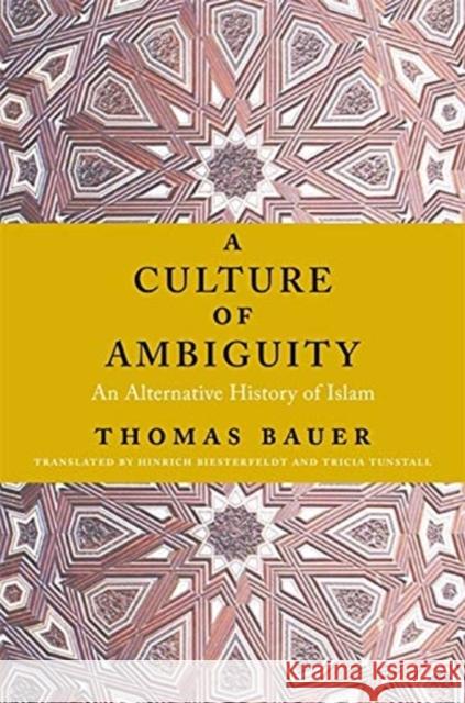 A Culture of Ambiguity: An Alternative History of Islam Thomas Bauer Hinrich Biesterfeldt Tricia Tunstall 9780231170659 Columbia University Press - książka