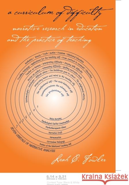 A Curriculum of Difficulty; Narrative Research in Education and the Practice of Teaching Pinar, William F. 9780820481500 Peter Lang Publishing Inc - książka