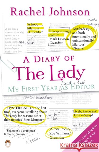 A Diary of The Lady : My First Year As Editor Rachel Johnson 9780718192327  - książka