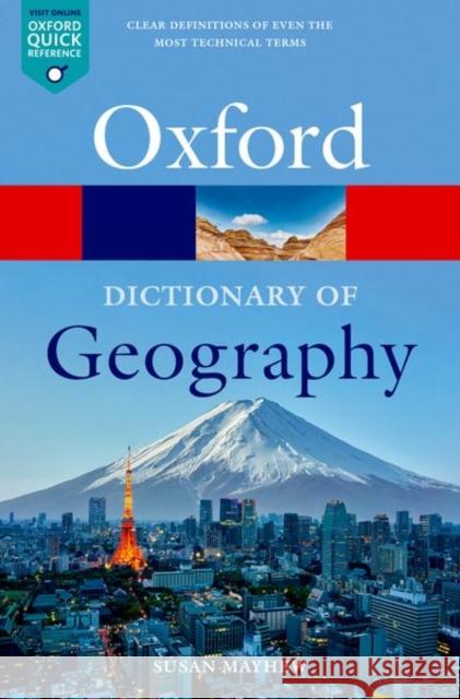 A Dictionary of Geography Susan Mayhew 9780192896391 Oxford University Press - książka