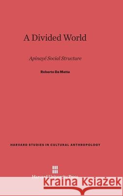 A Divided World Roberto Da Matta 9780674419087 Harvard University Press - książka