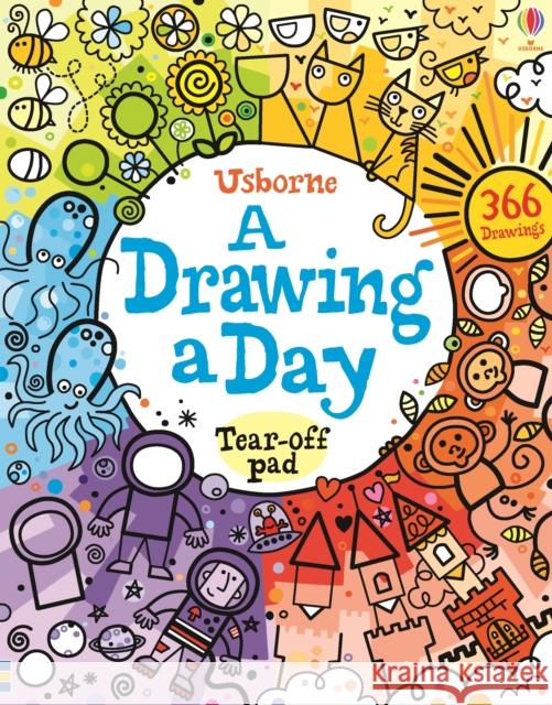 A Drawing a Day Michael Hill 9781409581253 Usborne Publishing Ltd - książka