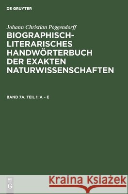 A - E, Lieferung 1 Zaunick, Rudolf 9783112536698 de Gruyter - książka