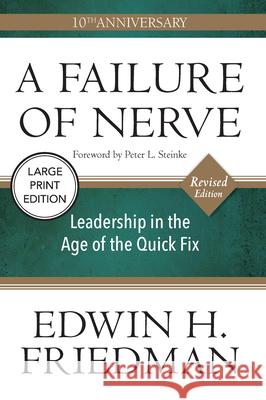 A Failure of Nerve Edwin H. Friedman 9781640659018 Church Publishing - książka