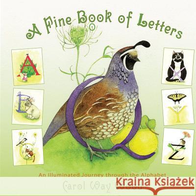 A Fine Book of Letters: An Illuminated Journey through the Alphabet Carol Way Wood 9781544839424 Createspace Independent Publishing Platform - książka