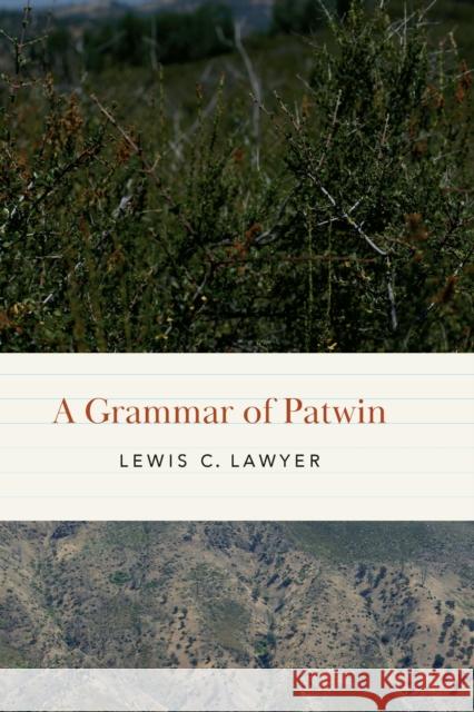 A Grammar of Patwin Lewis Lawyer 9781496221193 University of Nebraska Press - książka