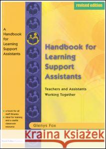 A Handbook for Learning Support Assistants: Teachers and Assistants Working Together Glenys Fox 9781843120810  - książka