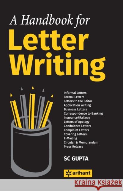 A Handbook for Letter Writing Sc Gupta 9789350947302 Arihant Publication India Limited - książka