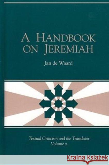A Handbook on Jeremiah Jan de Waard 9781575060576 BERTRAMS - książka