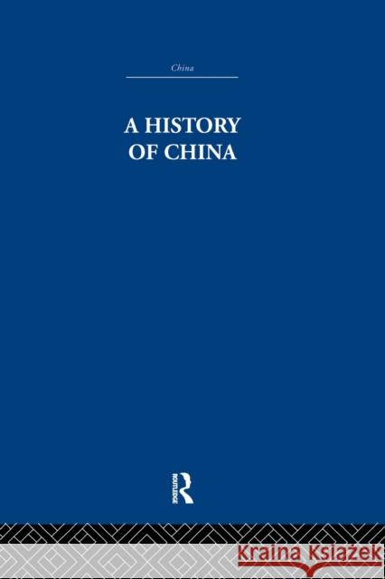 A History of China Wolfram Eberhard   9780415848213 Routledge - książka