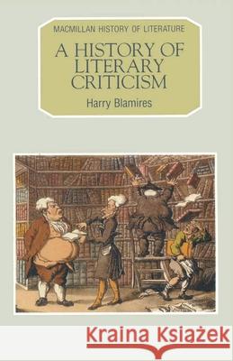 A History of Literary Criticism  9780333517352 PALGRAVE MACMILLAN - książka