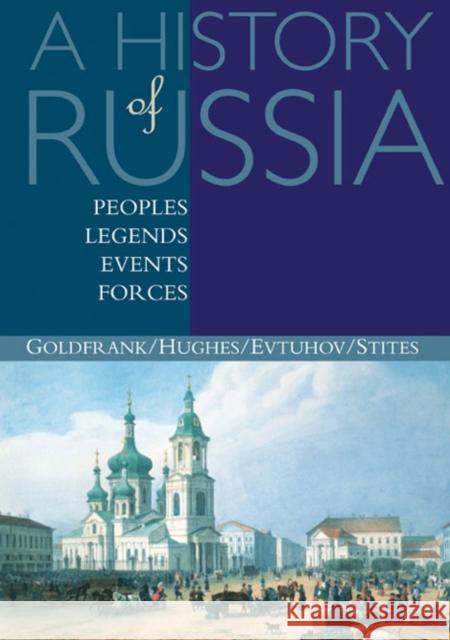 A History of Russia: Peoples, Legends, Events, Forces  Stites 9780395660720  - książka