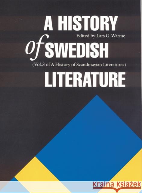 A History of Swedish Literature Lars G. Warme 9780803247505 University of Nebraska Press - książka