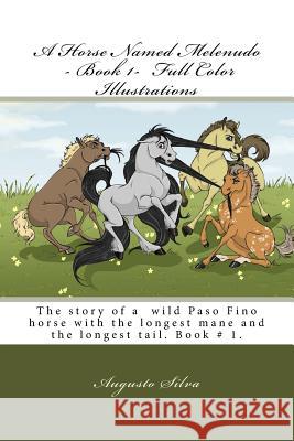 A Horse Named Melenudo - Book 1- Full Color Illustrations: The Story of a Wild Paso Fino Horse with the Longest Mane and Tail. Book # 1. Augusto Silva Barbara Cibej 9781514802229 Createspace Independent Publishing Platform - książka