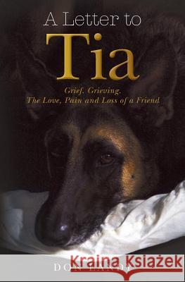 A Letter to Tia: Grief. Grieving. The Love, Pain and Loss of a Friend Landy, Don 9781482590654 Createspace - książka