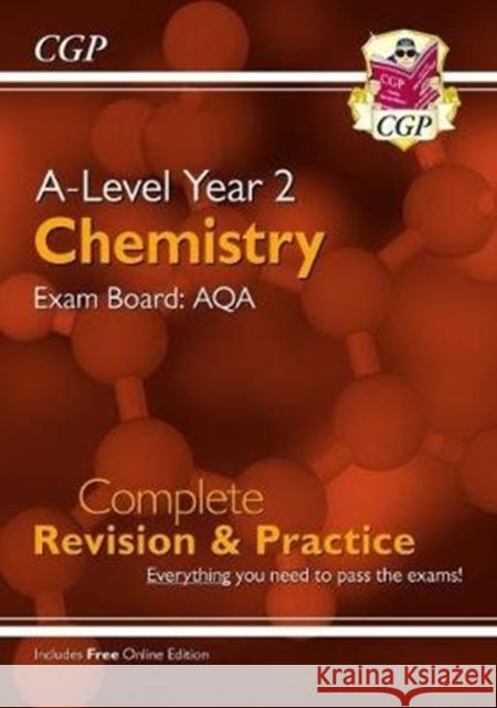 A-Level Chemistry: AQA Year 2 Complete Revision & Practice with Online Edition CGP Books 9781789080285 Coordination Group Publications Ltd (CGP) - książka