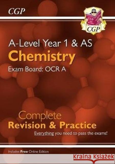 A-Level Chemistry: OCR A Year 1 & AS Complete Revision & Practice with Online Edition CGP Books 9781789080360 Coordination Group Publications Ltd (CGP) - książka