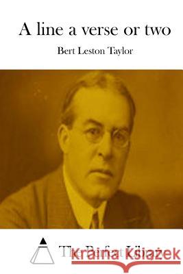 A line a verse or two The Perfect Library 9781512084658 Createspace - książka