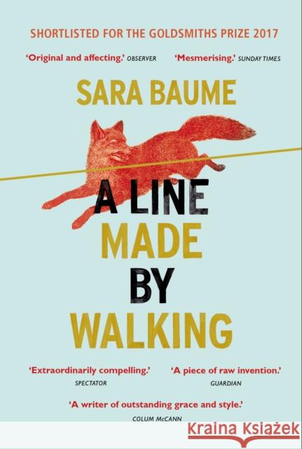 A Line Made By Walking Baume, Sara 9780099592754 Cornerstone - książka