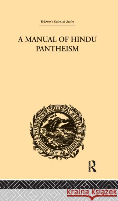 A Manual of Hindu Pantheism: The Vedantasara G.A. Jacob 9781138980372 Taylor and Francis - książka