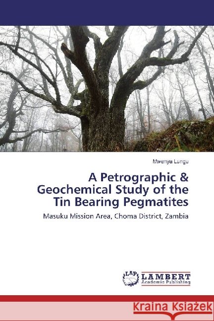A Petrographic & Geochemical Study of the Tin Bearing Pegmatites : Masuku Mission Area, Choma District, Zambia Lungu, Mwenya 9783330019492 LAP Lambert Academic Publishing - książka