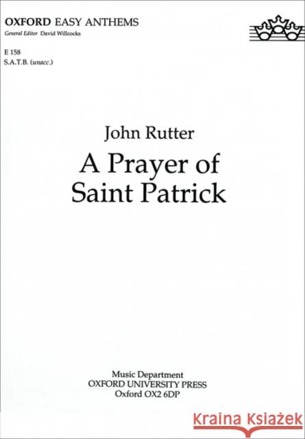 A Prayer of Saint Patrick  9780193511446 Oxford University Press - książka
