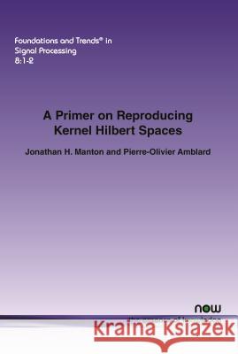 A Primer on Reproducing Kernel Hilbert Spaces Jonathan H. Manton Pierre-Olivier Amblard 9781680830927 Now Publishers - książka