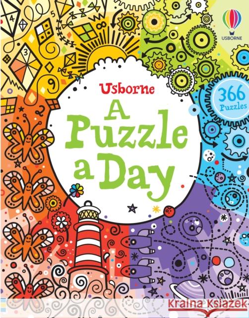 A Puzzle a Day Phillip Clarke 9781836041344 Usborne Publishing Ltd - książka