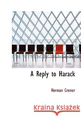 A Reply to Harack Herman Cremer 9781115393621  - książka