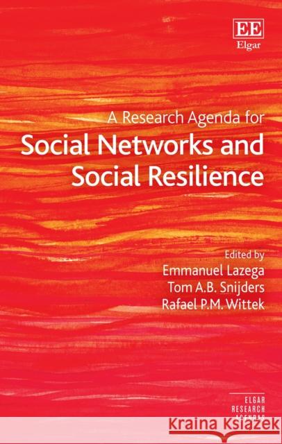 A Research Agenda for Social Networks and Social Resilience  9781803925776 Edward Elgar Publishing Ltd - książka