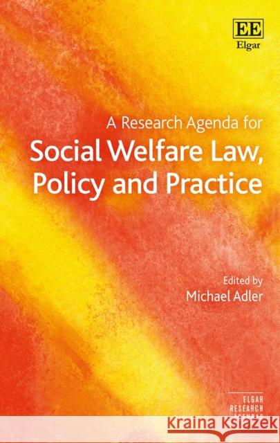 A Research Agenda for Social Welfare Law, Policy and Practice  9781800886322 Edward Elgar Publishing Ltd - książka