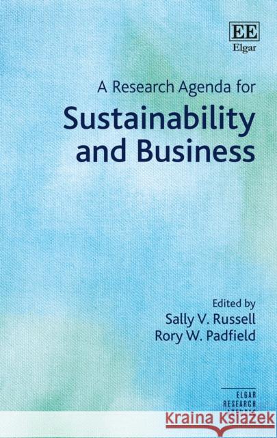 A Research Agenda for Sustainability and Business  9781839107702 Edward Elgar Publishing Ltd - książka