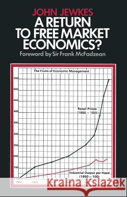 A Return to Free Market Economics?: Critical Essays on Government Intervention John Jewkes 9781349035441 Palgrave Macmillan - książka