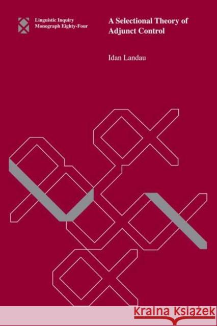 A Selectional Theory of Adjunct Control Idan Landau 9780262542852 MIT Press - książka