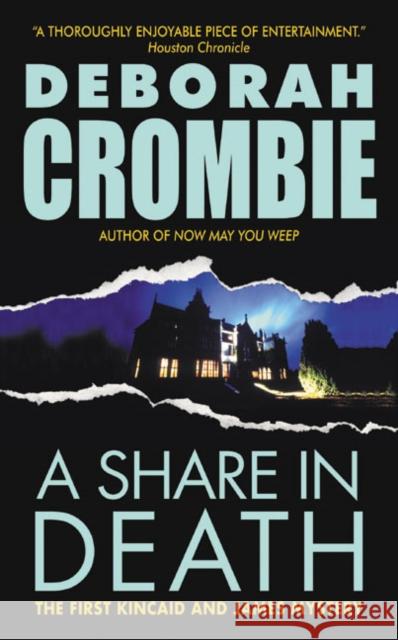 A Share in Death Deborah Crombie 9780060534387 Avon Books - książka