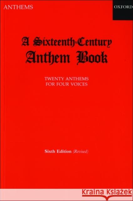 A Sixteenth-Century Anthem Book R. O. Morris 9780193534070 Oxford University Press - książka