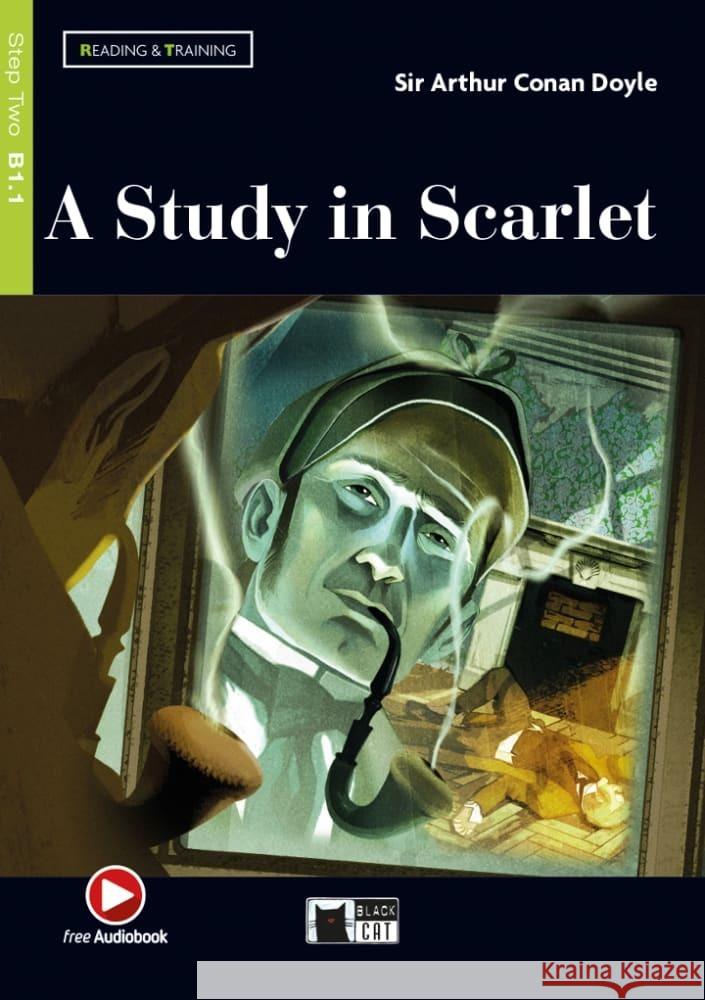 A Study in Scarlet : Englische Lektüre. Niveau B1.1. Free Audiobook Doyle, Arthur Conan; Clemen, Gina D. B. 9783125000353 Klett Sprachen - książka