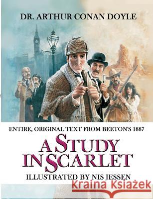 A Study in Scarlet: Illustrated by Nis Jessen Dr Arthur Conan Doyle 9788771452471 Books on Demand - książka