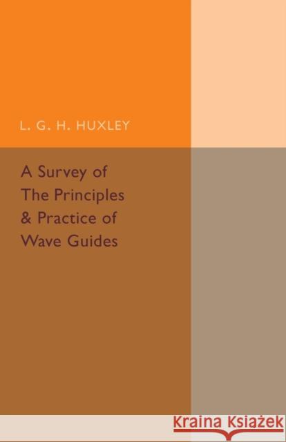 A Survey of the Principles and Practice of Wave Guides L. G. H. Huxley 9781316509814 Cambridge University Press - książka