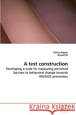 A test construction Nigatu, Tilahun 9783639214895 VDM Verlag - książka